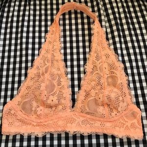 free people Galloon Lace Halter Bralette
